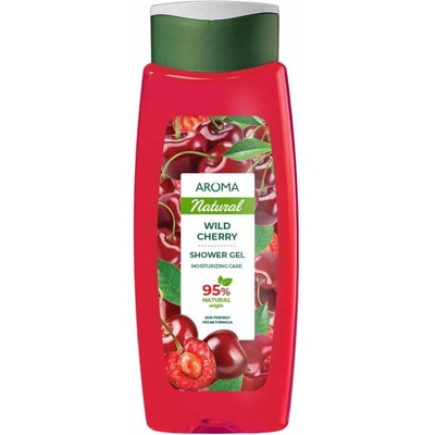 AROMA Душ гел AROMA NATURAL Дива череша 400 мл (a-2030-001060_7)