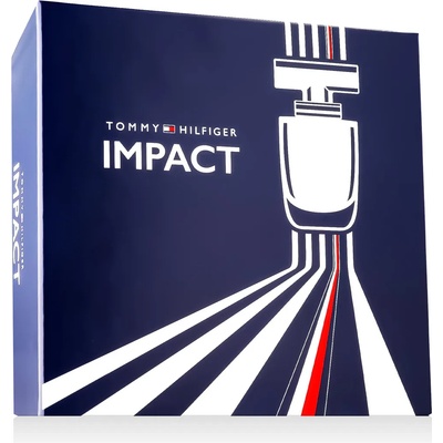 Tommy Hilfiger Impact комплект за мъже Eau de Toilette 100 ml + Eau de Toilette 4 ml + Душ гел 100 m опция Blue Cover