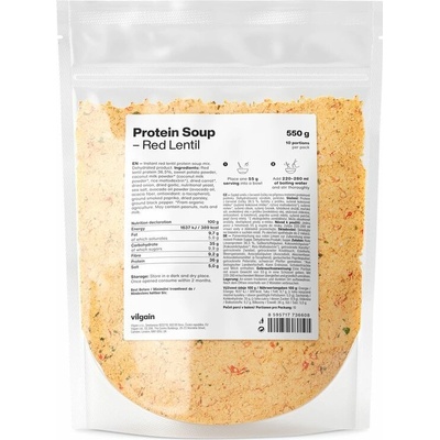Vilgain Proteinová polévka Čočková 0,55 kg