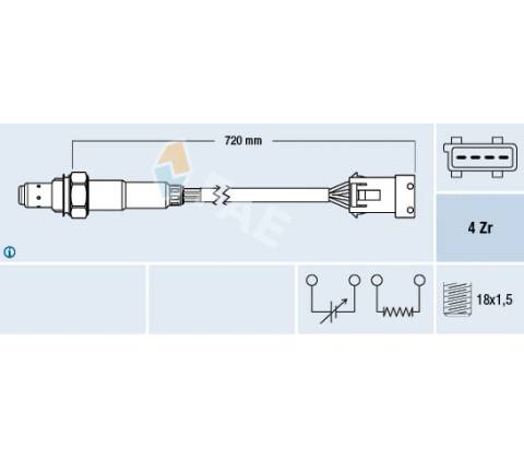 Lambda sonda FAE 77280