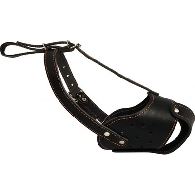 COLLAR Кожена намордник за куче Collar черен - staff