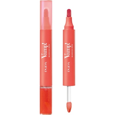 PUPA Pupa Vamp! Молив и гланц за устни 2 в 1, 009 Jelly Coral, 4 ml