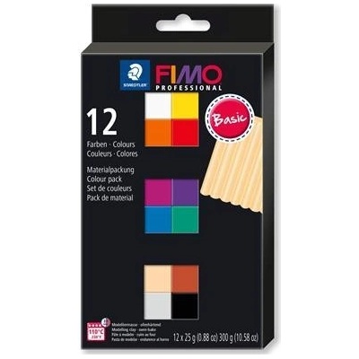 Fimo Professional Modelovacia hmota sada 12x25 g Basic 12 fari