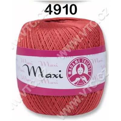 MADAME TRICOTE PARIS Příze Maxi - klasická i Metallic Maxi: 4910 Korálová