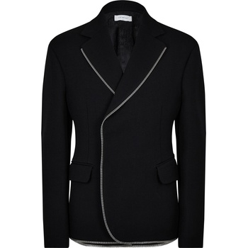Image 1 of OFF WHITE Сако OFF WHITE Men's Japwool Double Breasted Wool Long Sleeve Blazer - Black