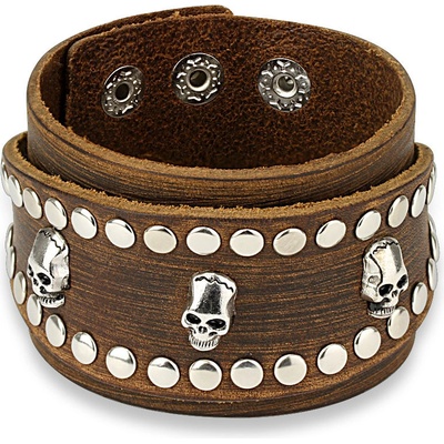 Steel Edge kožený SESL0211 hnědá