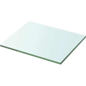 vidaXL Плоча за рафт, прозрачно стъкло, 20 x 25 см (243805)