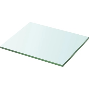 vidaXL Плоча за рафт, прозрачно стъкло, 20 x 25 см (243805)