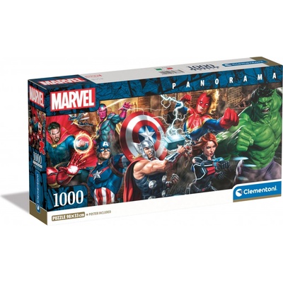 Clementoni 39877 Avengers panorama 1000 dílků