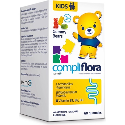 Compliflora KIDS želatinoví medvídci s vitamínem B od 3let 60 ks