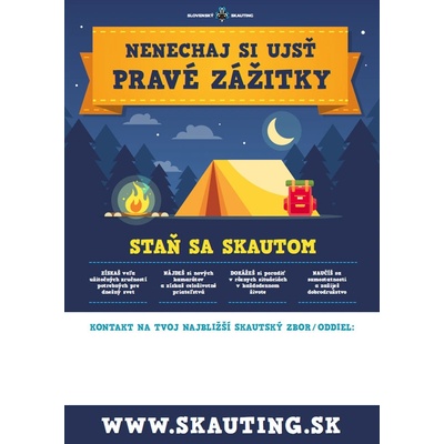 Náborový plagát Zážitky