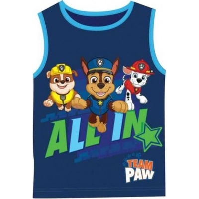 Setino chlapecké bavlněné tílko / nátělník Tlapková patrola Paw patrol tm. modré – Sleviste.cz