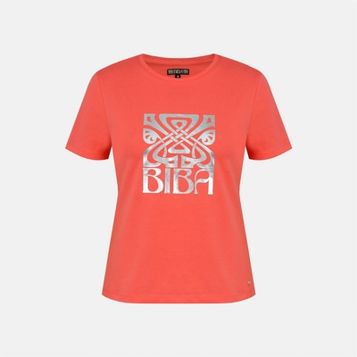 Biba Тениска Biba Logo T-Shirt - Pink Logo