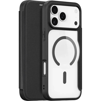 Dux Ducis Калъф за iPhone 17 Pro Max DUX DUCIS SKIN X PRO с кожен ефект FLIP, MagSafe, черен GP-173344 (GP-173344)