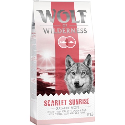 Wolf of Wilderness Scarlet Sunrise losos a tuňák 2 x 12 kg