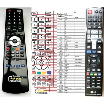 GENERAL LG AKB73655503 - съвместимо дистанционно управление на марката General (AKB73655503)