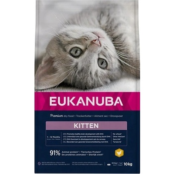 EUKANUBA Cat Kitten All Breeds Healthy Start Chicken & Liver 10 kg