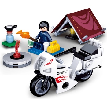 Sluban B0717E Motorkář v kempu