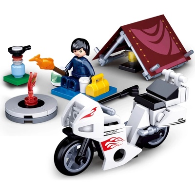Sluban B0717E Motorkář v kempu