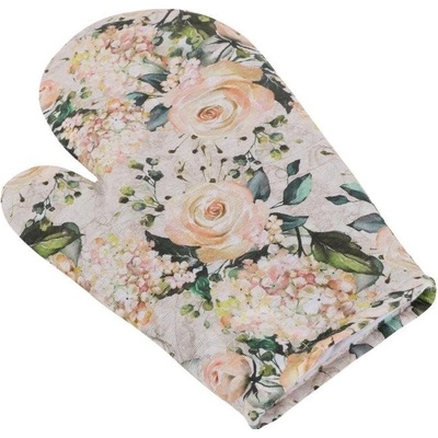Bellatex chňapka kuchárska CH/529 vanilková ruže 28x18 cm
