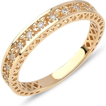 Lillian Vassago Designový zlatý prsteň so zirkónmi LLV77 GR005