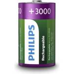 Philips R20B2A300/10 ELEMENTS R20 "D" 3000mAh 2-BLISTER (R20B2A300/10)