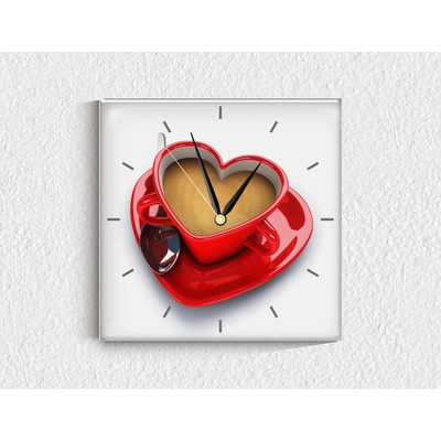 Стъклен стенен часовник 017