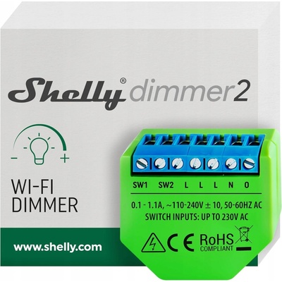 Regulátor osvětlení SHELLY Dimmer 2 - 230 V WiFi - aplikace pro Android / iOS