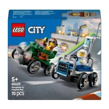 LEGO® LEGO® City Aeroplane vs. Hospital Bed Race Car Pack, 70 pcs
