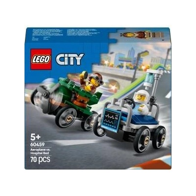 LEGO® LEGO® City Aeroplane vs. Hospital Bed Race Car Pack, 70 pcs
