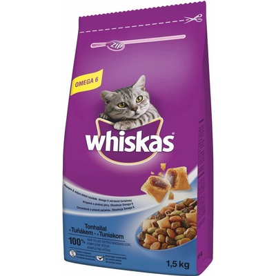 WHISKAS s tuniakom a zeleninou 1,4 kg