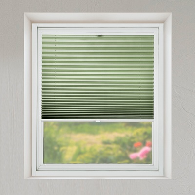 FOA Plisé roleta, s profilom Classic, Priesvitná, Tmavo zelená, P 019 55 x 180 cm