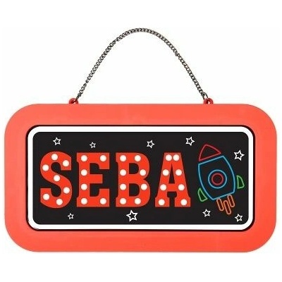 ALBI Neonová cedulka se jménem - Seba