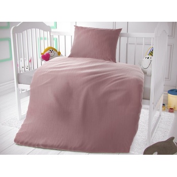 Kvalitex Detské mušelínové obliečky ružové 90 x 135 cm 45 x 60 cm