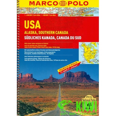 ALASKA SOUTHERN CANADA ATLAS SPIRÁLA 1:4 MIL 1:800 T MD