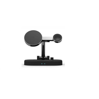 Awei индукционно зарядно 4w1 W22 15W бързо зареждане черно (W22) (W22)