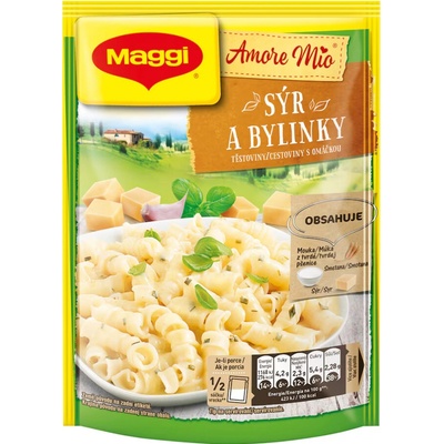 MAGGI Amore Mio 4 druhy syra a bylinky cestoviny s omáčkou vrecko 146 g