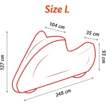 MEGA DRIVE Покривало за мотор MEGADRIVE Размер L (PureL)