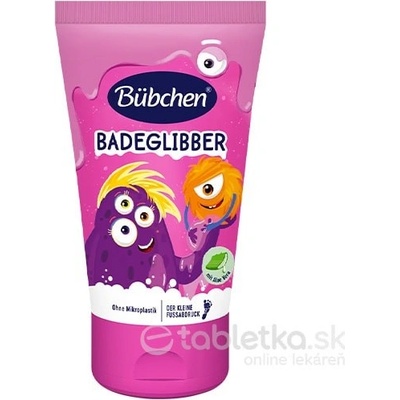 Bübchen Kids Bath Slime Pink farebný sliz do kúpeľa 3 y+ 130 ml