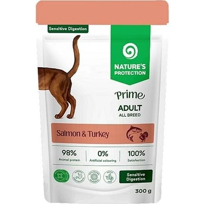 Nature's Protection Prime Cat Sensitive Digestion Salmon & Turkey 300 g