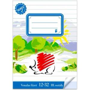 ICO Sinner's Schoolmaster Тетрадка с линийка за 3. клас - A5, 12-32 (7500050006)