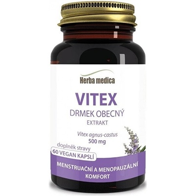 HerbaMedica Vitex Drmek obyčajný 500 mg 60 piluliek