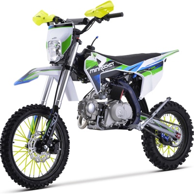 MiniRocket Motors Pitbike DT125 17/14" Automat Enduro, modrý