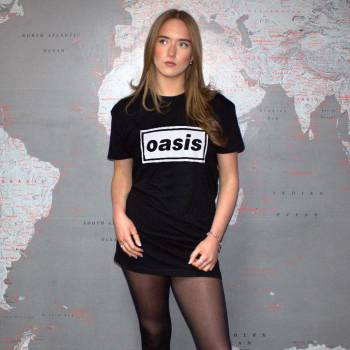 Image 1 of ROCK OFF Дамска рокля Oasis - Decca Logo - ROCK OFF - OASDRS01LB