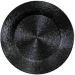 Horecano HORECANO-Подложна чиния с брокатен ефект ф33cm ЧЕРНА (HC-93947) 194602-4 (0193947)