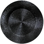 Horecano HORECANO-Подложна чиния с брокатен ефект ф33cm ЧЕРНА (HC-93947) 194602-4 (0193947)
