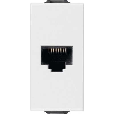 Vimar 09339.16 RJ45 Интернет розетка кат. 6A Netsafe FTP, Бял, 1M NEVE UP (09339.16)