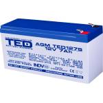 Ted electric Оловна батерия TED ELECTRIC, AGM, 12V, 7Ah, 151- 65- 94 mm, Терминал2 (TED-12V-7AH-AGM)