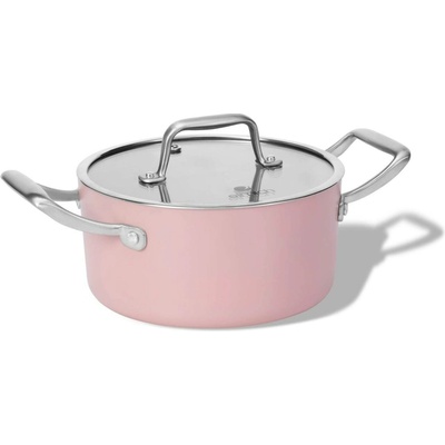 Elmich Nepřilnavý keramický hrnec Vital 18 cm 2 l růžová