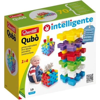 Quercetti Qubo - моят първи строителен комплект - 19 бр